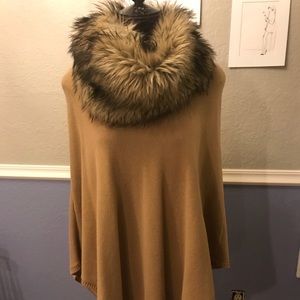Michael Kors Poncho with Fur
